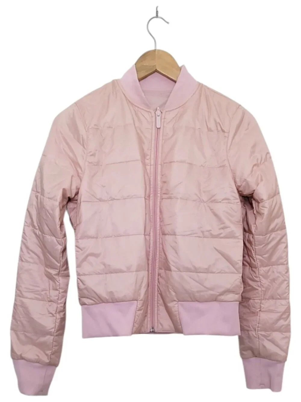 Lululemon Non-Stop Bomber Reversible Misty Pink Size 4 Primaloft - Picture 2 of 10